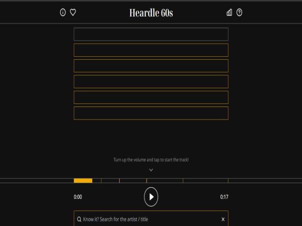 Heardle 60s