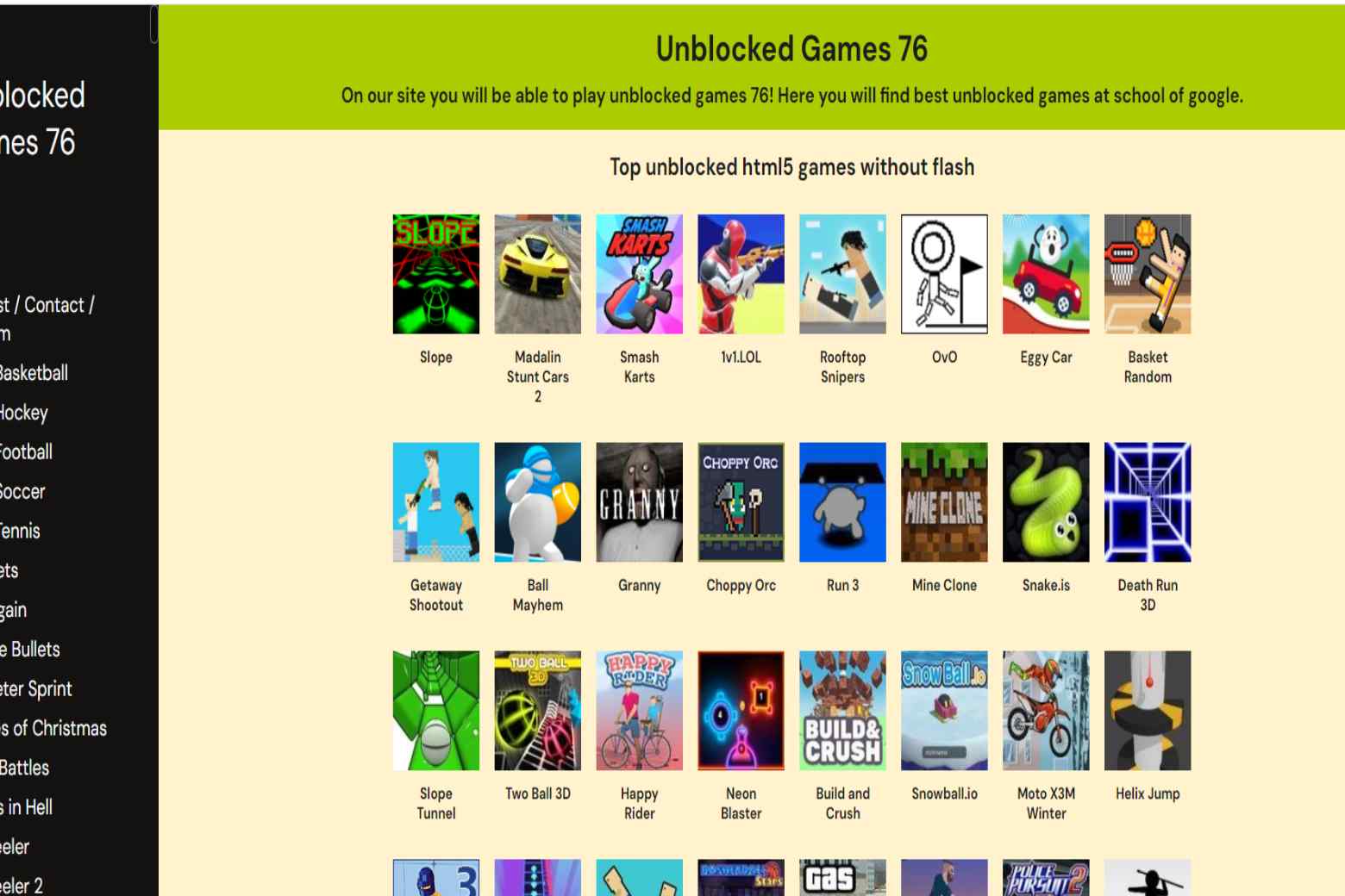 Unblocked Games 76