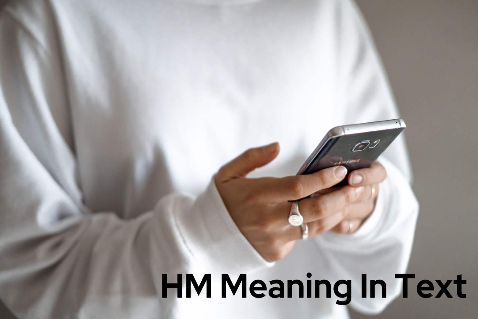 HM meaning in text