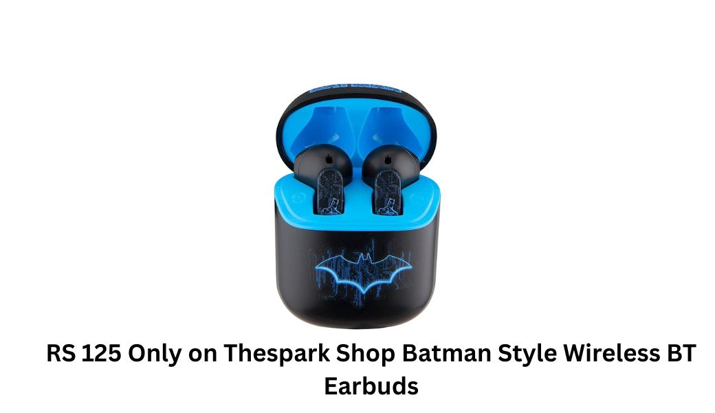 RS 125 Only on Thespark Shop Batman Style Wireless BT Earbuds